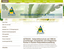 Tablet Screenshot of heilpraktikerschuleaztekos.com